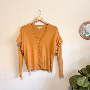 Ruffle Sleeve Cardigan